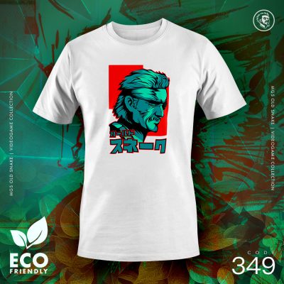 Eco Tshirt | MGS Old Snake <i class="fa fa-leaf" style="color:#02b620;"></i>