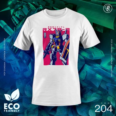 Eco Tshirt | POP Gundam <i class="fa fa-leaf" style="color:#02b620;"></i>