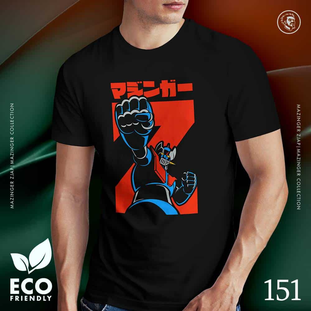 Eco Tshirt | Mazinger Z Jap <i class="fa fa-leaf" style="color:#02b620;"></i>