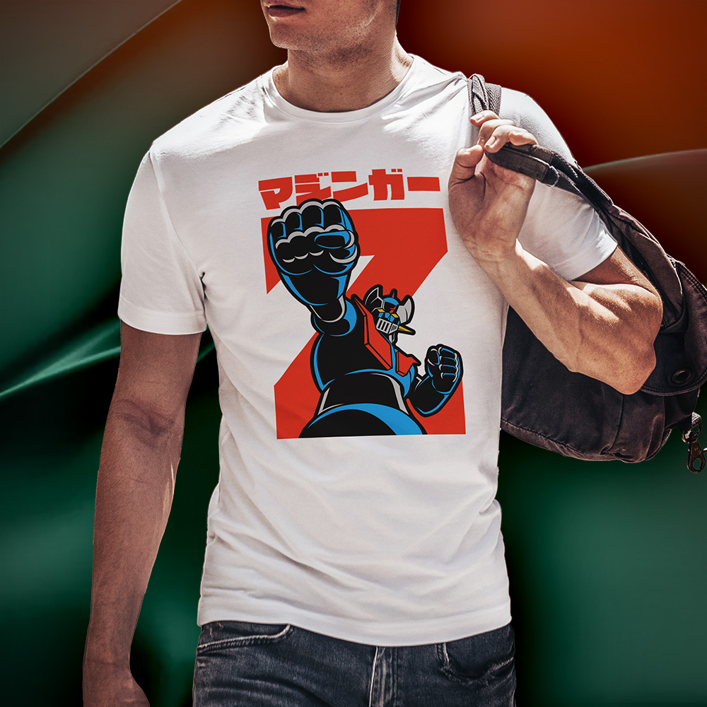 Eco Tshirt | Mazinger Z Jap <i class="fa fa-leaf" style="color:#02b620;"></i> - Image 2