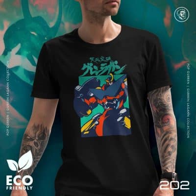Eco Tshirt | POP Gurren <i class="fa fa-leaf" style="color:#02b620;"></i>