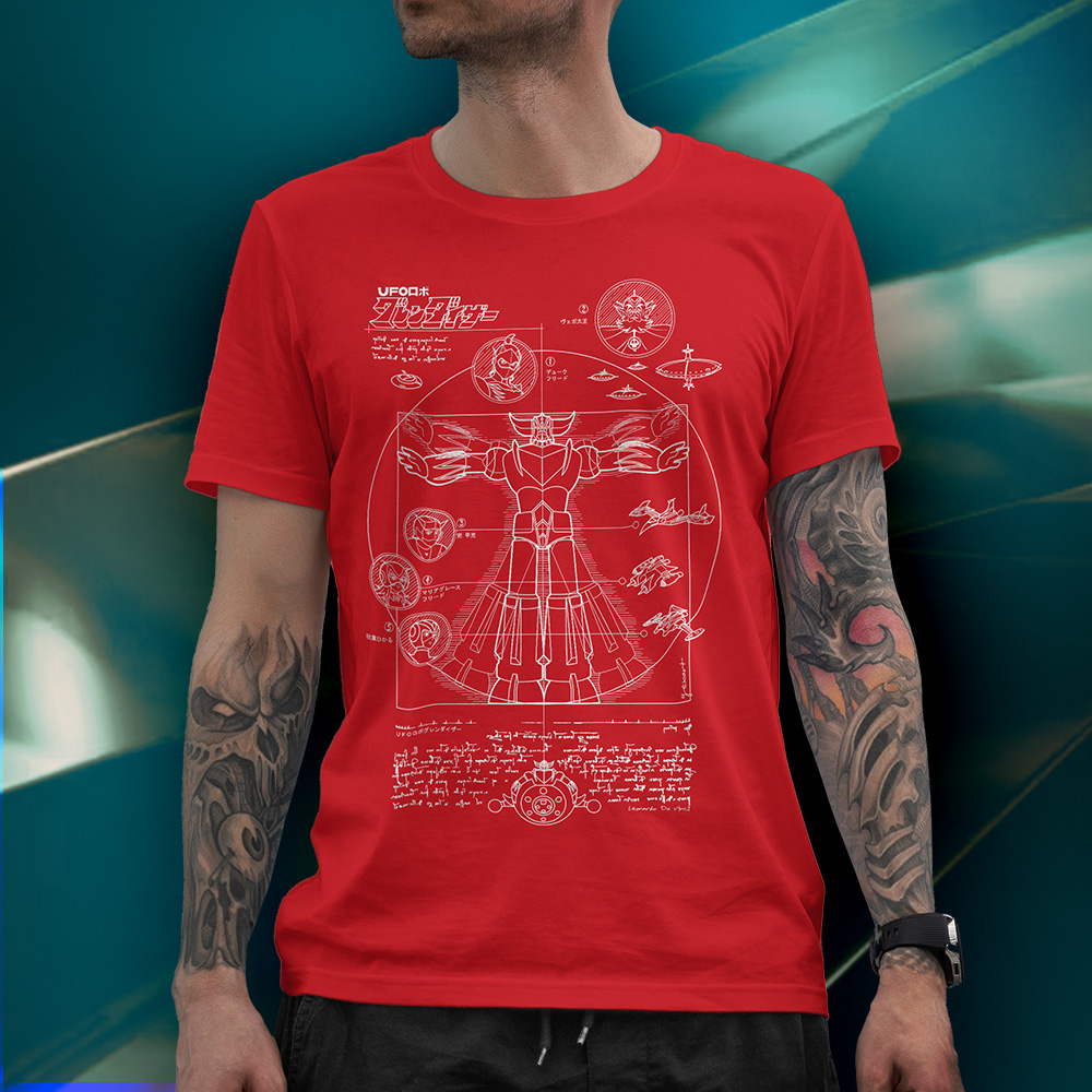Eco Tshirt | Grendizer Blueprint <i class="fa fa-leaf" style="color:#02b620;"></i> - Image 2