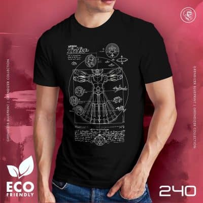 Eco Tshirt | Grendizer Blueprint <i class="fa fa-leaf" style="color:#02b620;"></i>