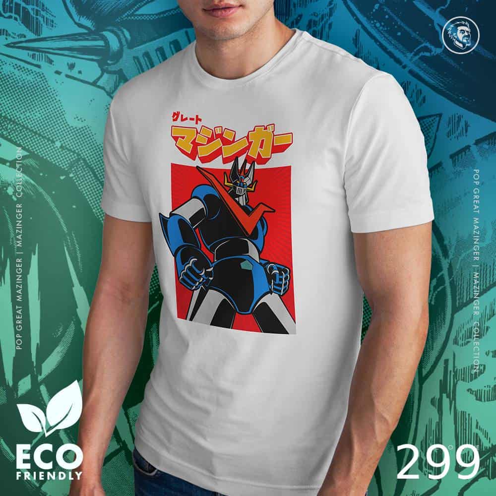 Eco Tshirt | POP Great Mazinger <i class="fa fa-leaf" style="color:#02b620;"></i> - Image 2