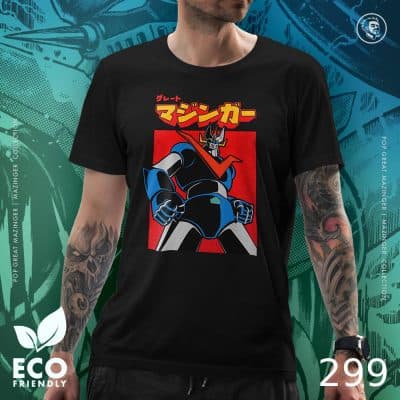 Eco Tshirt | POP Great Mazinger <i class="fa fa-leaf" style="color:#02b620;"></i>