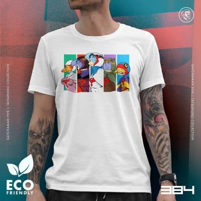 Eco Tshirt | Gatchaman Five <i class="fa fa-leaf" style="color:#02b620;"></i>