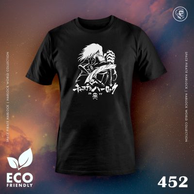 Eco Tshirt | Space Pirate Harlock <i class="fa fa-leaf" style="color:#02b620;"></i>