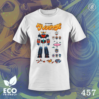 Eco Tshirt | Ufo Robot Kit <i class="fa fa-leaf" style="color:#02b620;"></i>