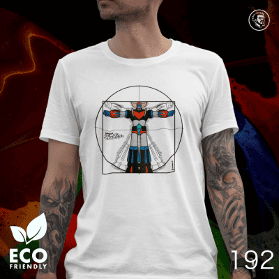 Eco Tshirt | Grendizer Vitruvian <i class="fa fa-leaf" style="color:#02b620;"></i>