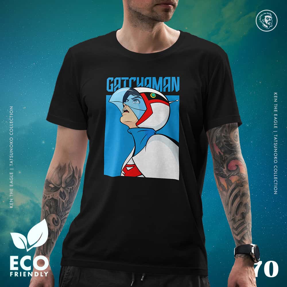 Eco Tshirt | Gatchaman Ken <i class="fa fa-leaf" style="color:#02b620;"></i> - Image 2
